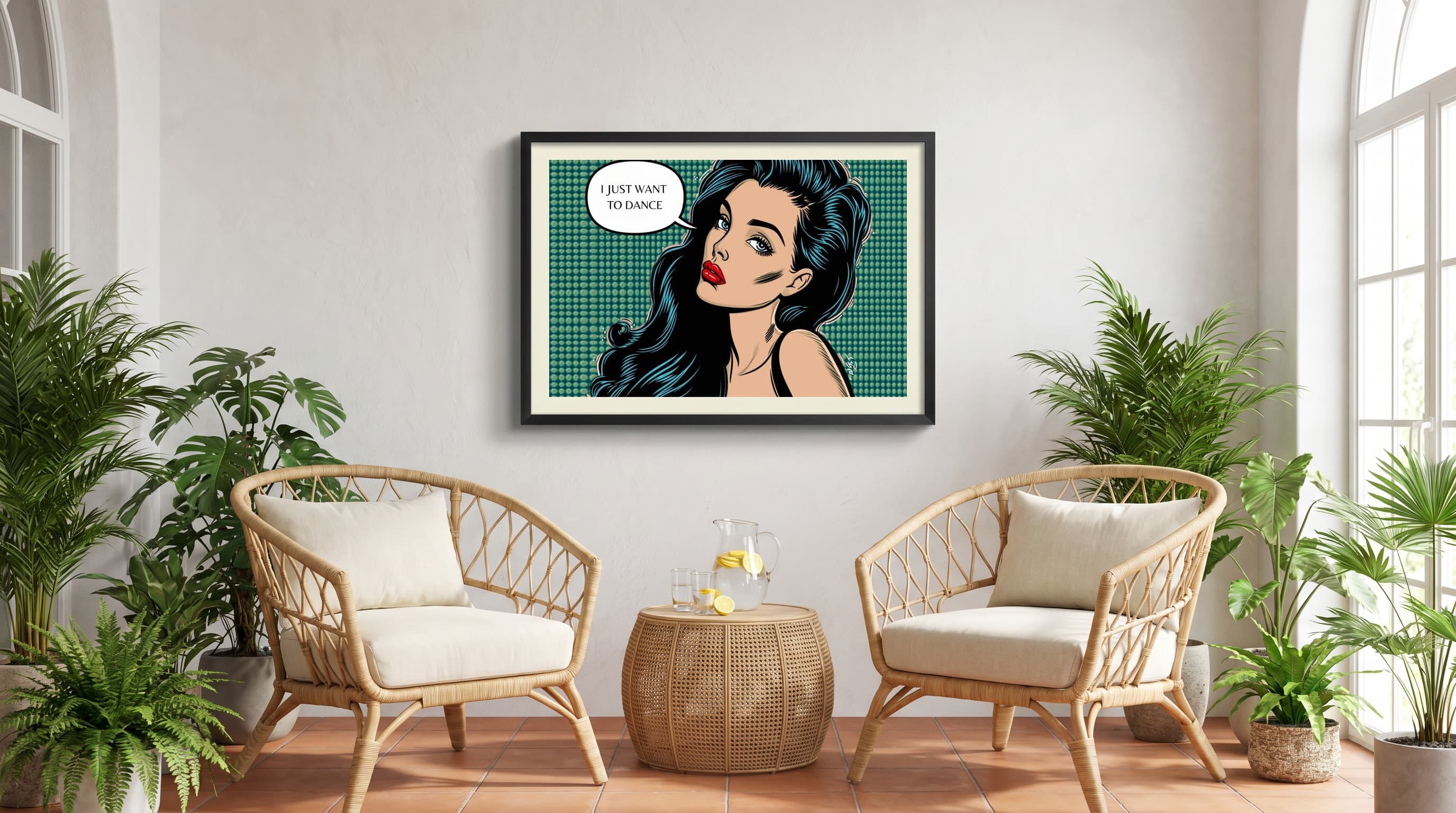 Pop Art No. 04 in Sunroom