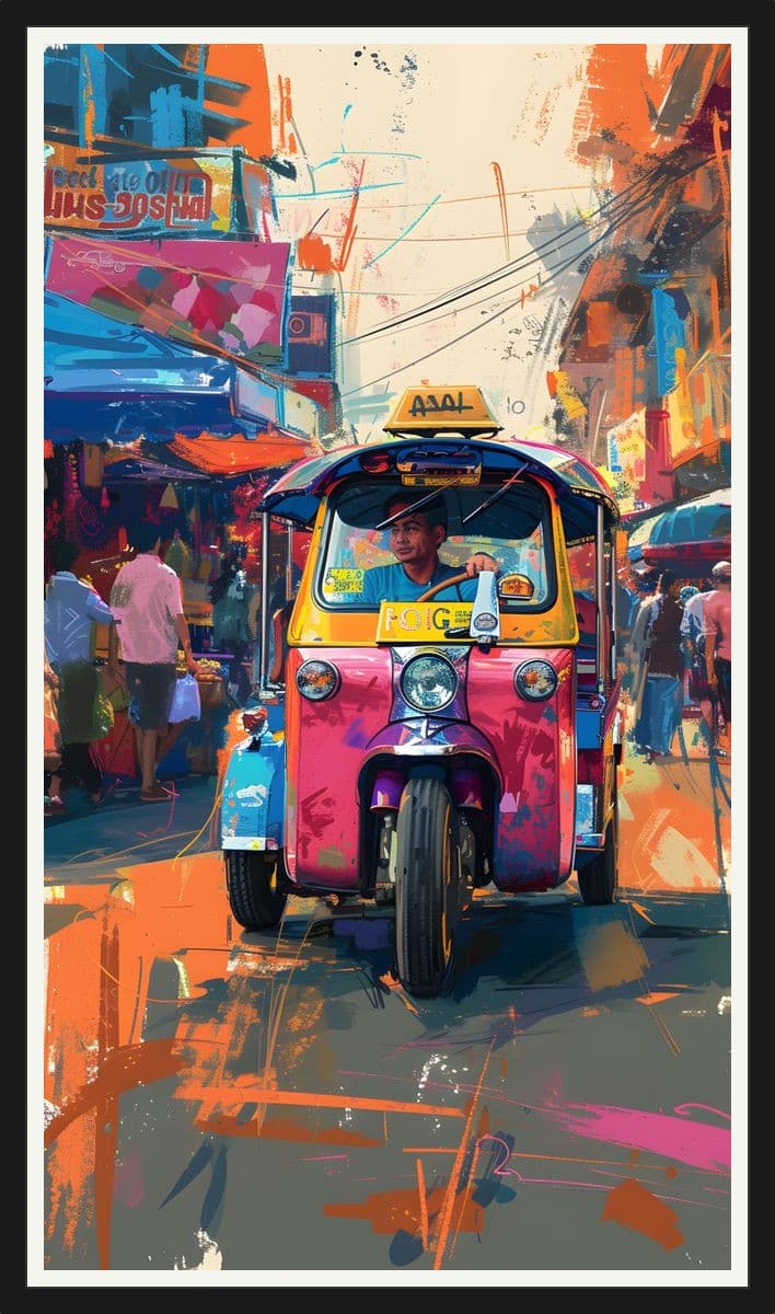 Rickshaw Lane - Black Frame