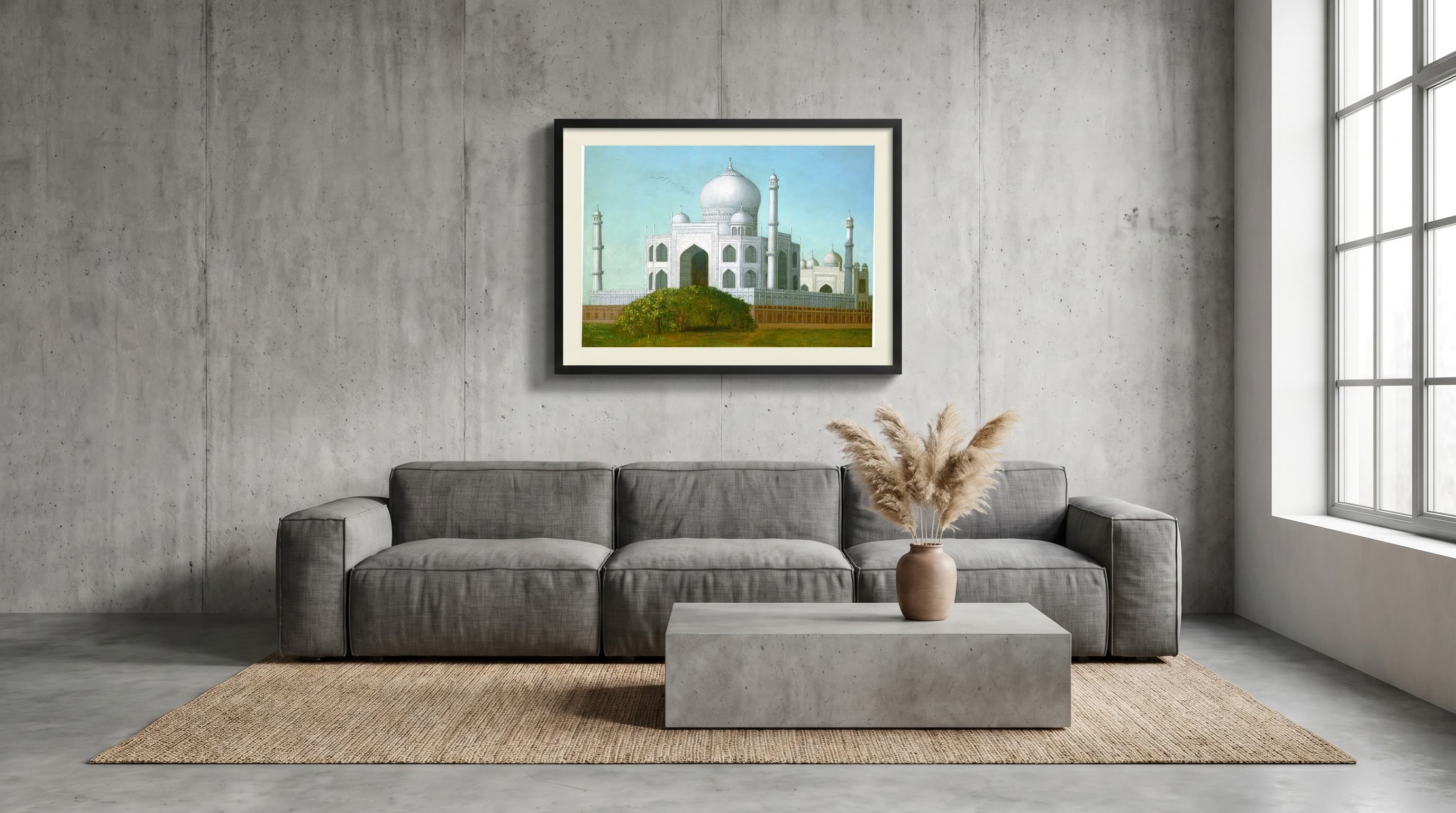 The Taj Mahal in Concrete Loft