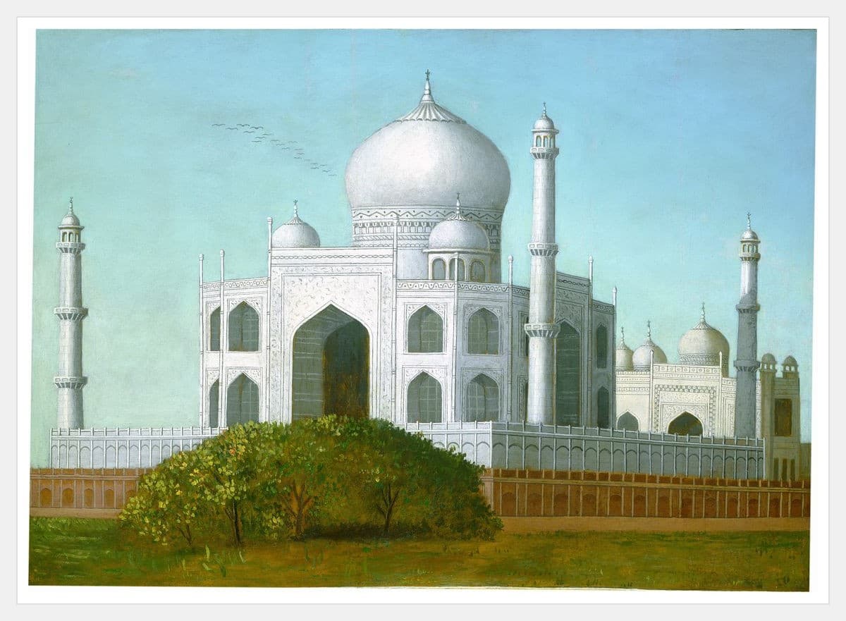 The Taj Mahal - White Frame