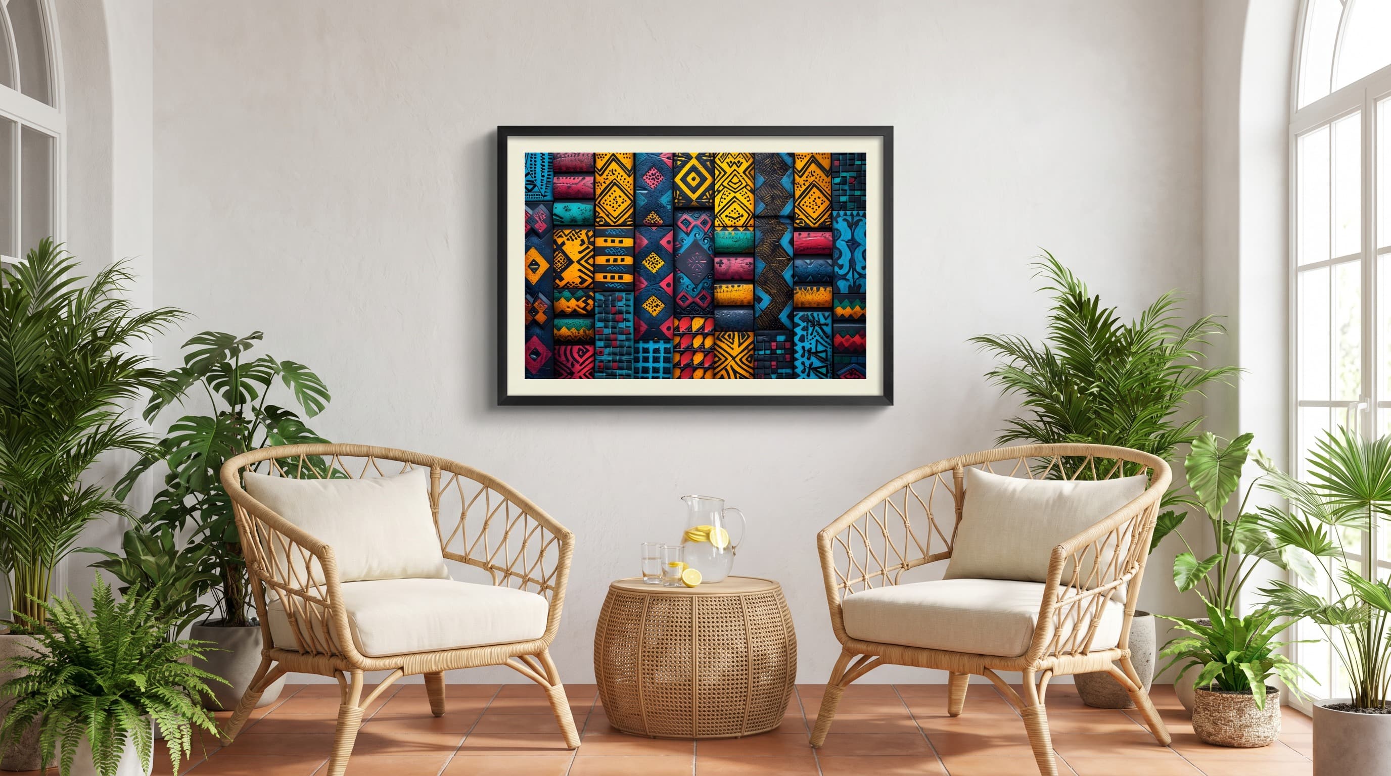 Tribal Geometry in Sunroom