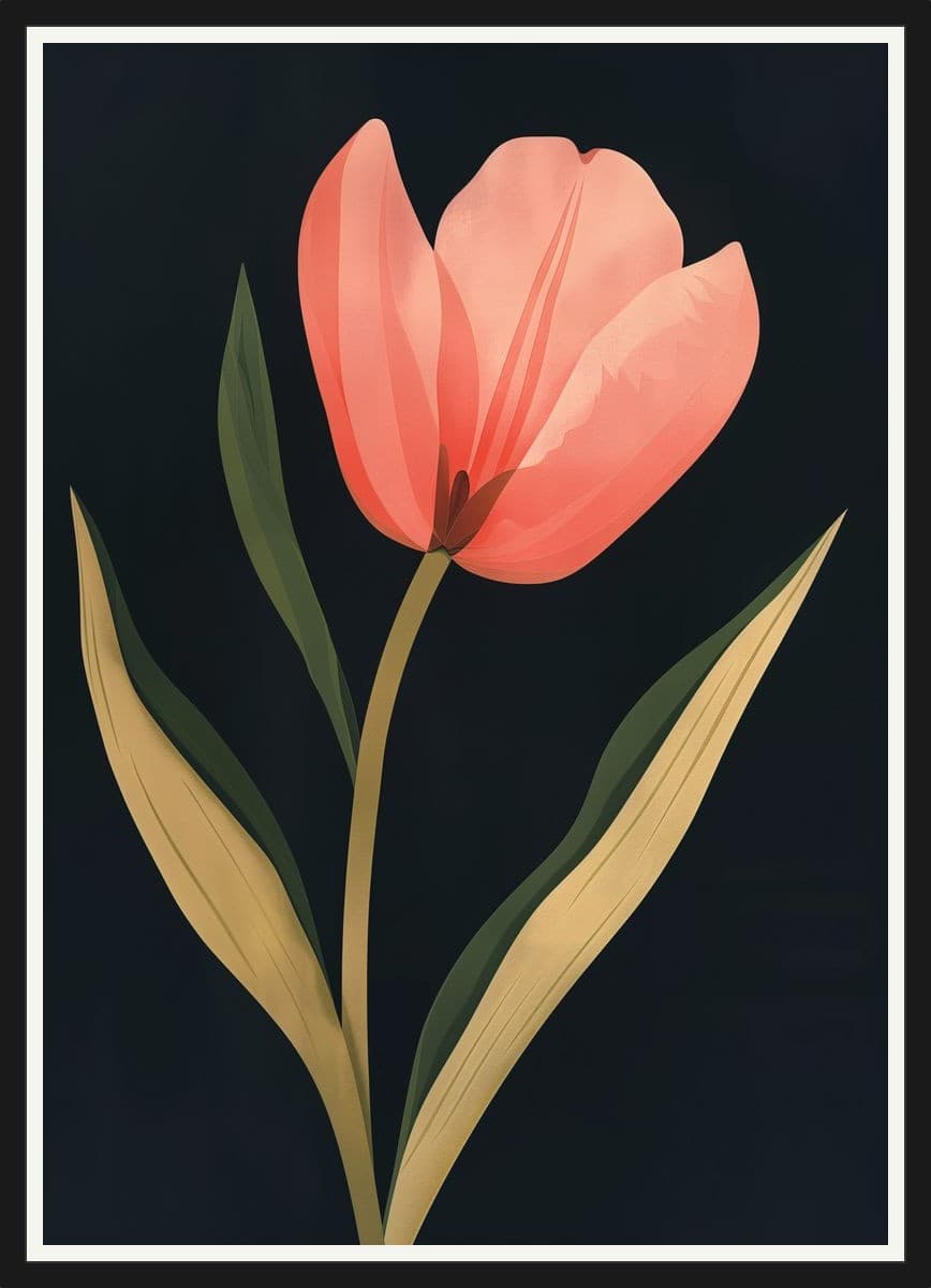 Twilight Tulip - Black Frame
