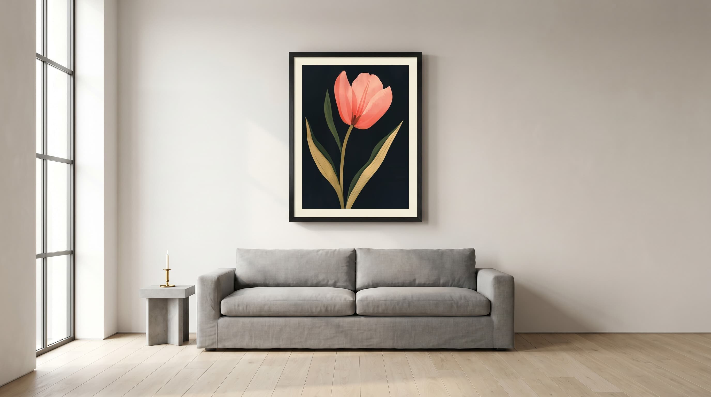 Twilight Tulip in Minimalist Loft